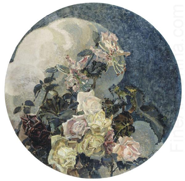 Roses and Orchids,, Mikhail Vrubel